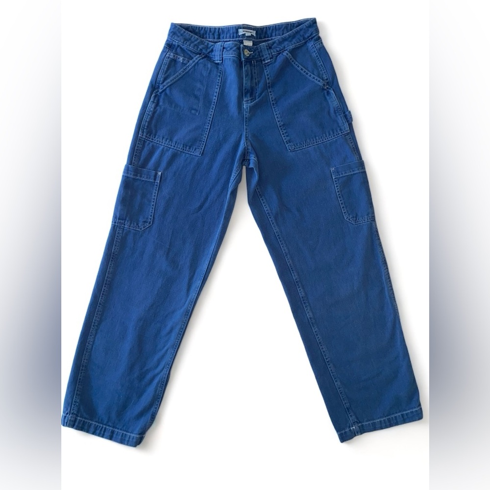 Garage Women’s Navy and White Stitched Carpenter Pants